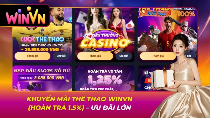 Khuyến Mãi Thể Thao Winvn (Hoàn Trả 1.5%) – Ưu Đãi Lớn